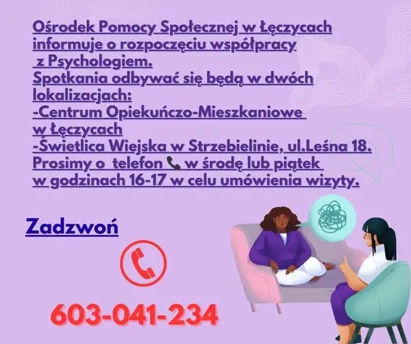 Bezpłatna pomoc psychologiczna w gminie Łęczyce – jak się umówić?