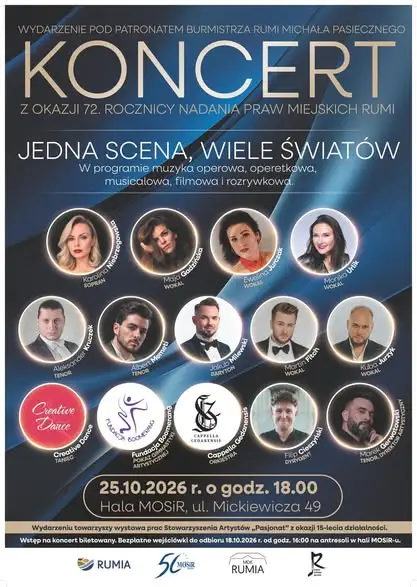 Muzyczny weekend w Rumi: Dzień Seniora i koncert z okazji 72-lecia miasta