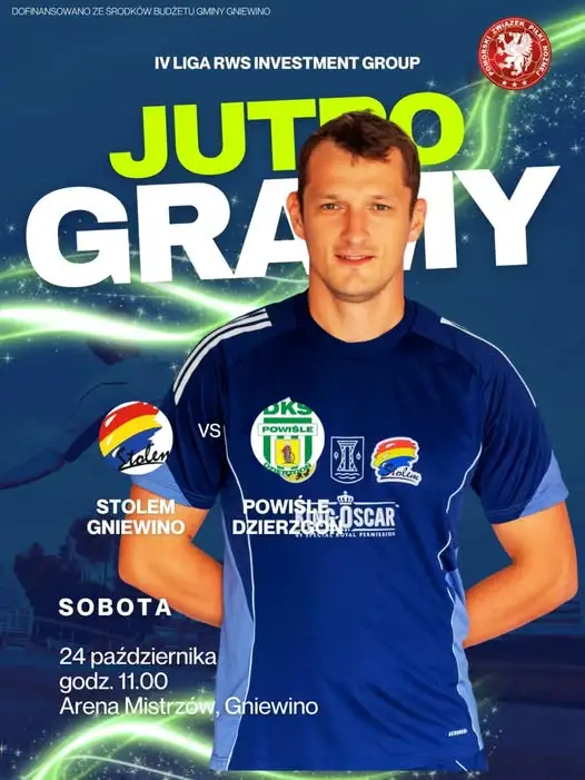 Stolem Gniewino zagra w sobotę o 11:00 na Arenie Mistrzów