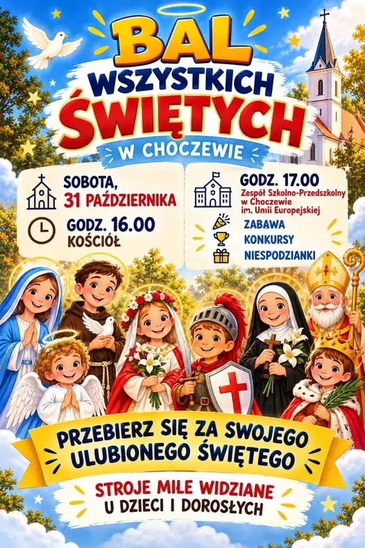 Bal Wszystkich Świętych w Choczewie – zaproszenie dla całych rodzin