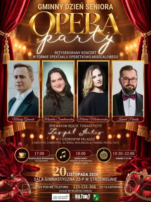 Gminny Dzień Seniora w Strzebielinie – „Opera Party” z muzyką i tańcem