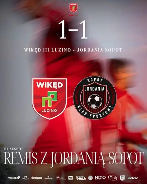 Rezerwy Wikędu Luzino: porażka z liderem i remis z Jordanią Sopot