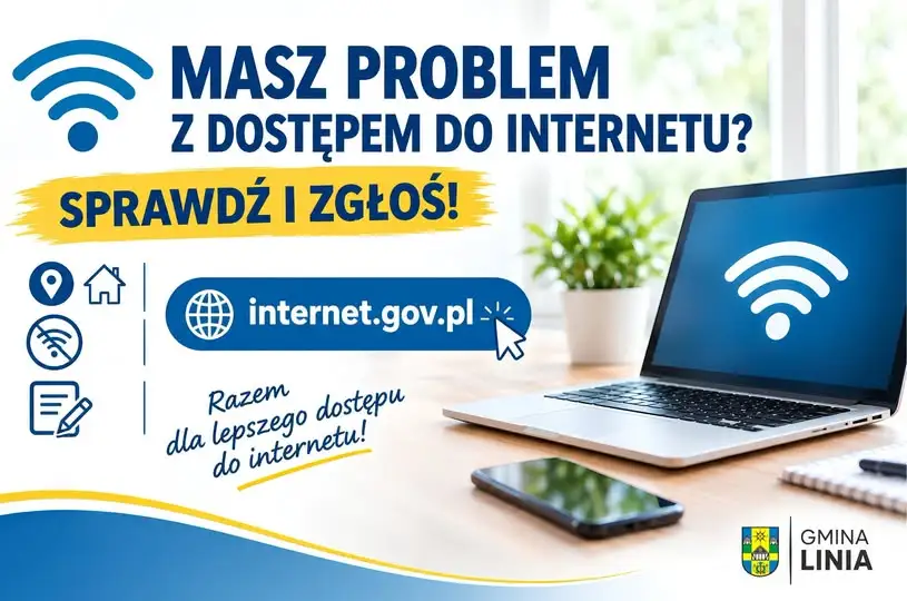 Gmina Linia: sprawdź dostęp do internetu i zgłoś problem w SIDUSIS